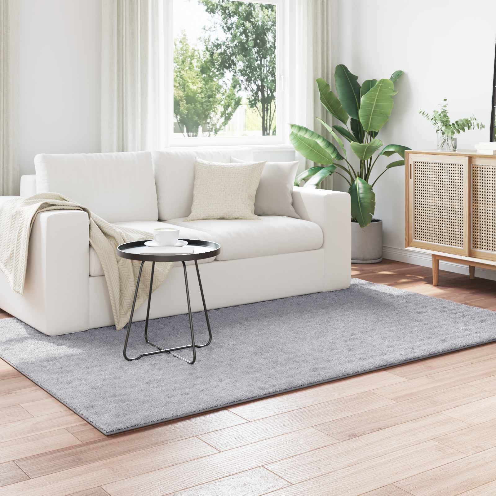Vloerkleden Rechthoekig SIROLO Grijs 230 x 160 cm Polyester