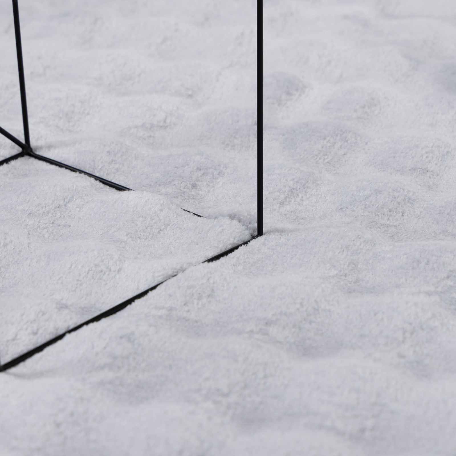Vloerkleden Vierkant SIROLO Grijs 200 x 200 cm Polyester