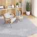 Vloerkleden Vierkant SIROLO Grijs 200 x 200 cm Polyester