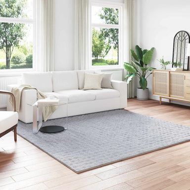 Vloerkleden Vierkant SIROLO Grijs 240 x 240 cm Polyester