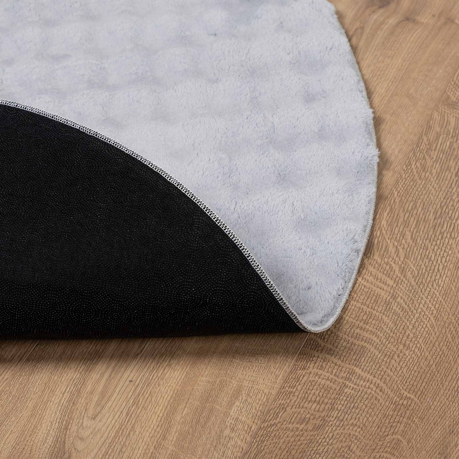 Vloerkleden Rond SIROLO Grijs Ø 120 CM Polyester