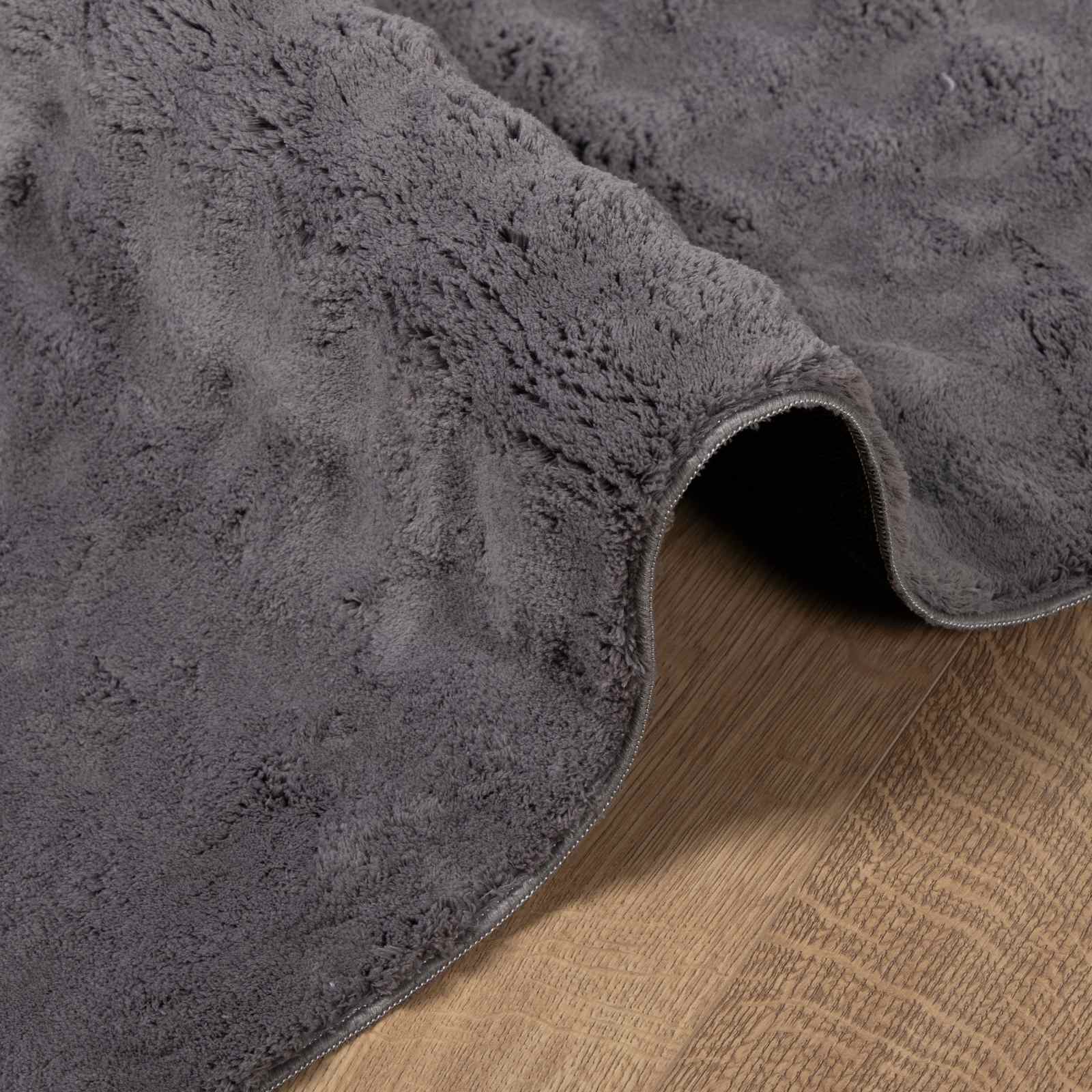 Vloerkleden Rechthoekig SIROLO Antraciet 340 x 240 cm Polyester