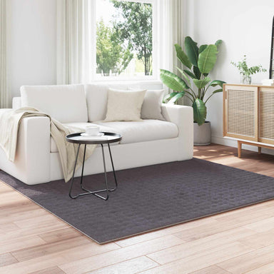 Vloerkleden Vierkant SIROLO Antraciet 120 x 120 cm Polyester