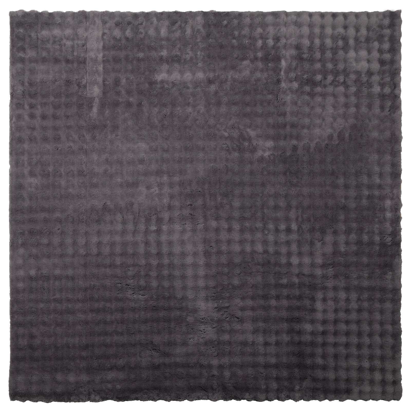Vloerkleden Vierkant SIROLO Antraciet 240 x 240 cm Polyester