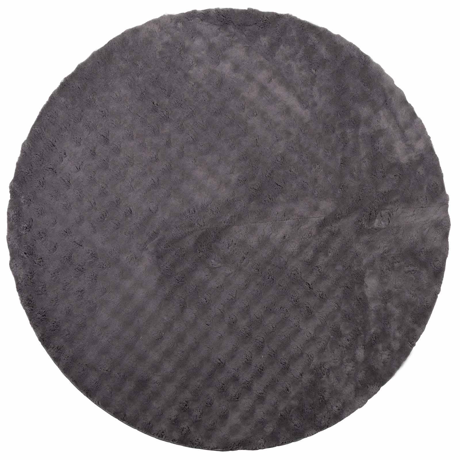 Vloerkleden Rond SIROLO Antraciet Ø 200 CM Polyester