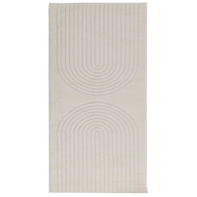 Vloerkleden Rechthoekig GALATI Crème 150 x 80 cm Polyester