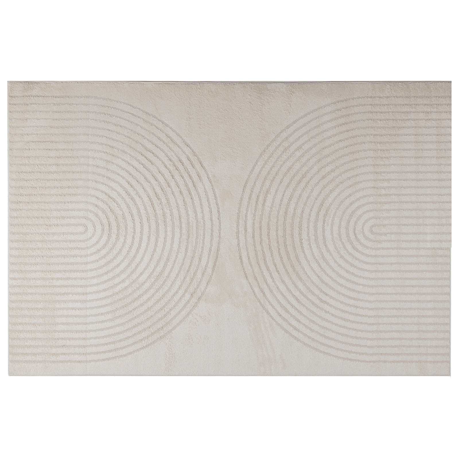 Vloerkleden Rechthoekig GALATI Crème 280 x 200 cm Polyester