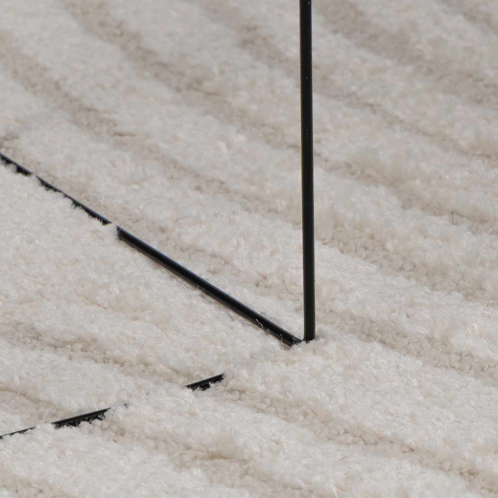 Vloerkleden Rechthoekig GALATI Crème 340 x 240 cm Polyester