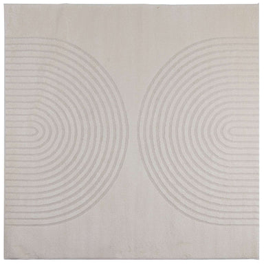 Vloerkleden Vierkant GALATI Crème 240 x 240 cm Polyester
