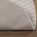 Vloerkleden Rond GALATI Crème Ø 160 CM Polyester