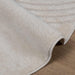 Vloerkleden Rond GALATI Crème Ø 160 CM Polyester