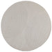 Vloerkleden Rond GALATI Crème Ø 160 CM Polyester
