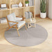 Vloerkleden Rond GALATI Crème Ø 200 CM Polyester