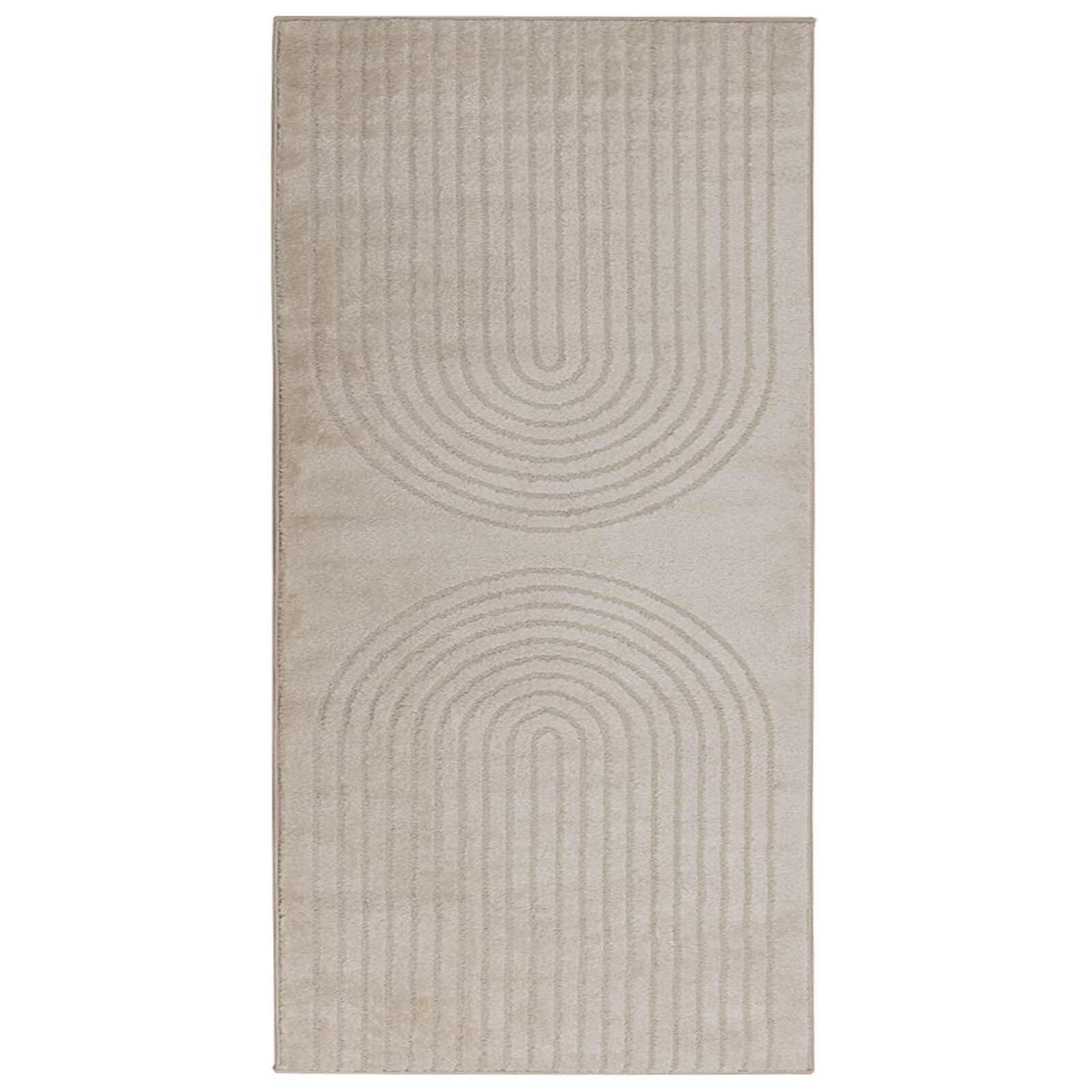 Vloerkleden Rechthoekig GALATI Beige 150 x 80 cm Polyester