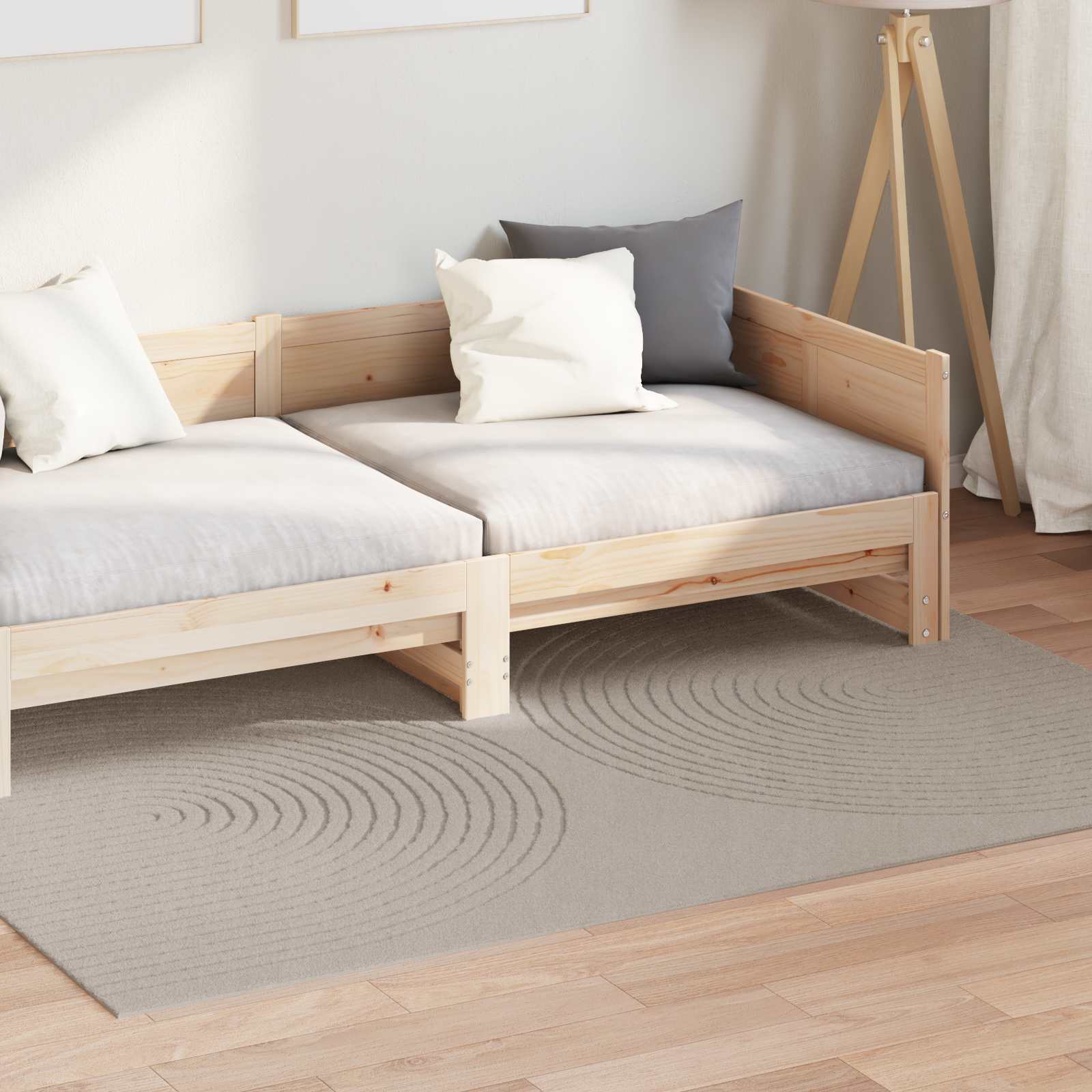 Vloerkleden Rechthoekig GALATI Beige 200 x 140 cm Polyester