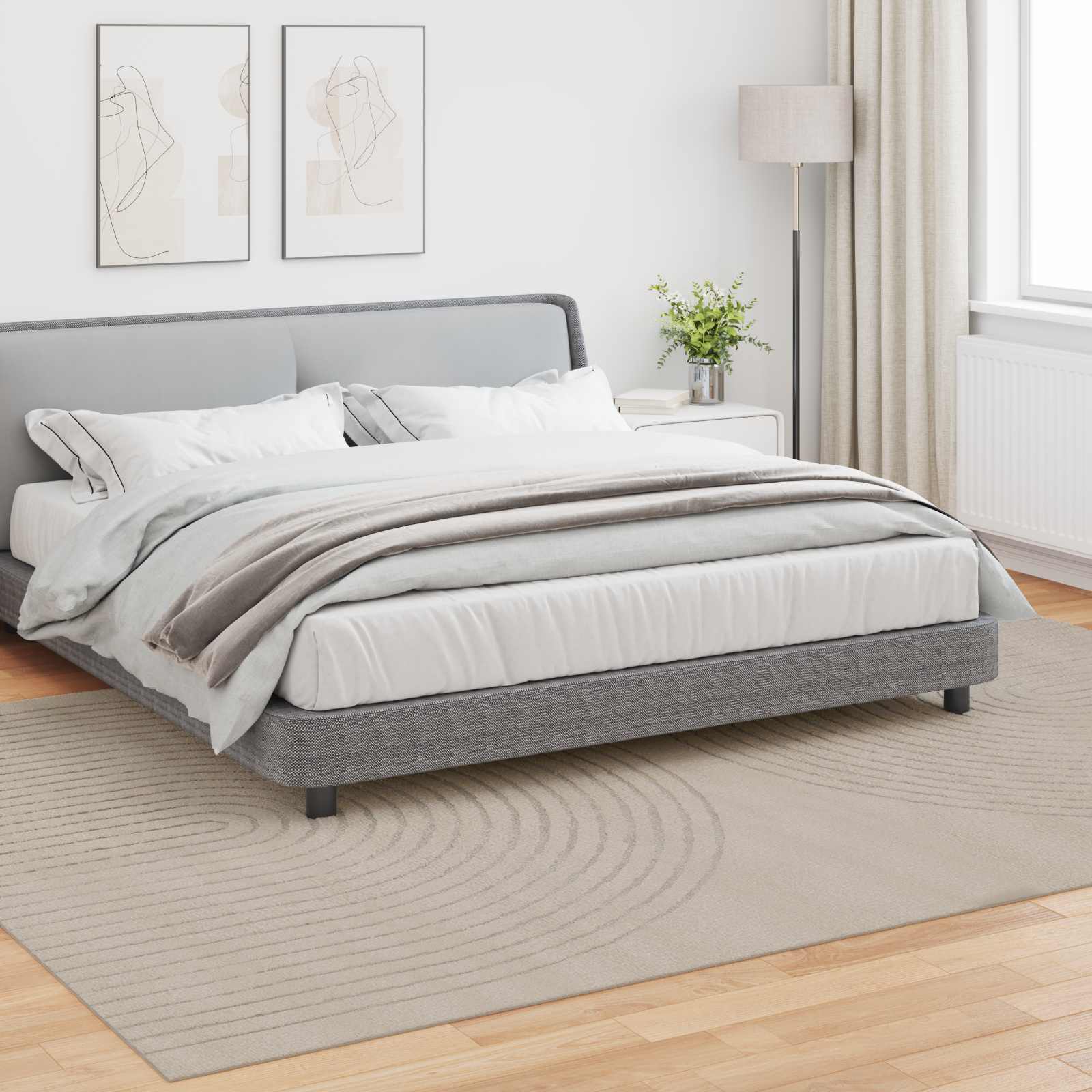 Vloerkleden Rechthoekig GALATI Beige 340 x 240 cm Polyester