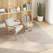 Vloerkleden Vierkant GALATI Beige 200 x 200 cm Polyester