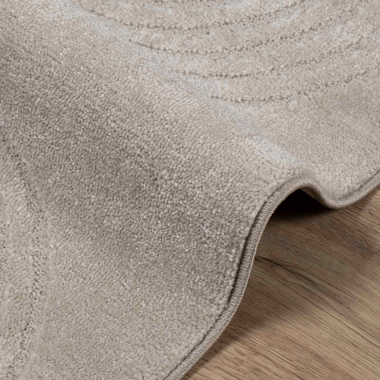 Vloerkleden Vierkant GALATI Beige 240 x 240 cm Polyester