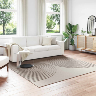 Vloerkleden Vierkant GALATI Beige 240 x 240 cm Polyester