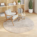 Vloerkleden Rond GALATI Beige Ø 120 CM Polyester