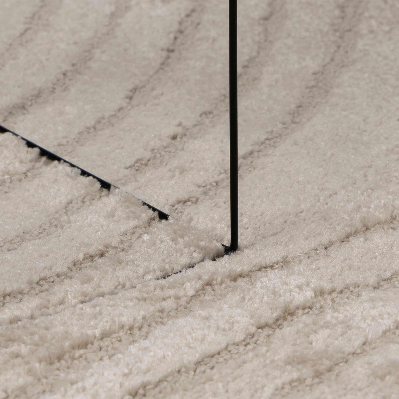 Vloerkleden Rond GALATI Beige Ø 200 CM Polyester