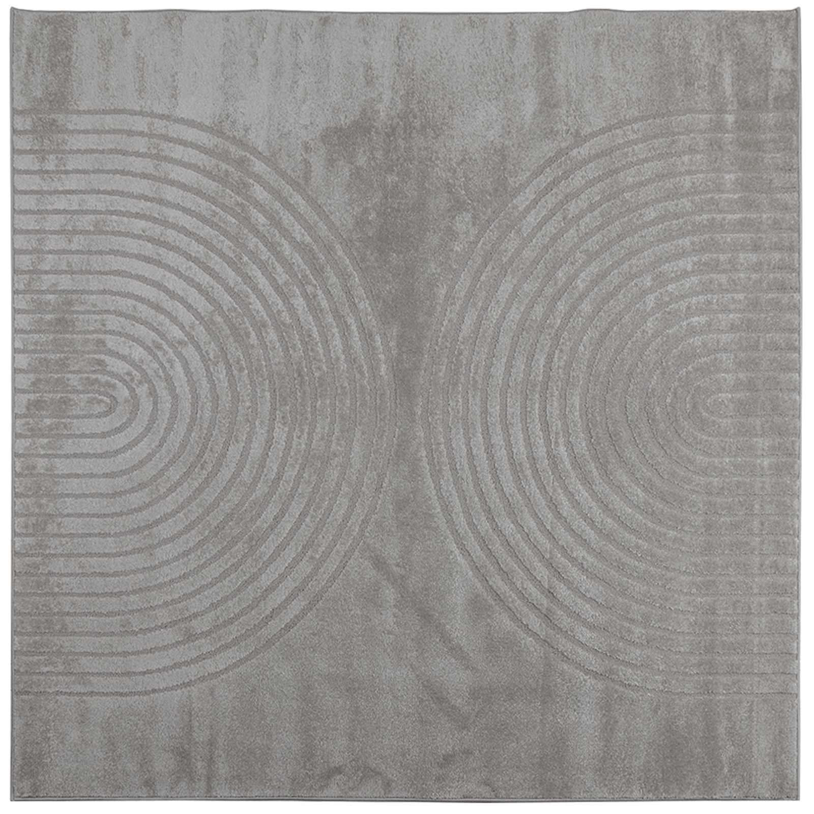 Vloerkleden Vierkant GALATI Grijs 120 x 120 cm Polyester