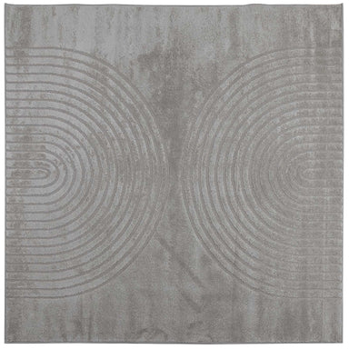 Vloerkleden Vierkant GALATI Grijs 120 x 120 cm Polyester