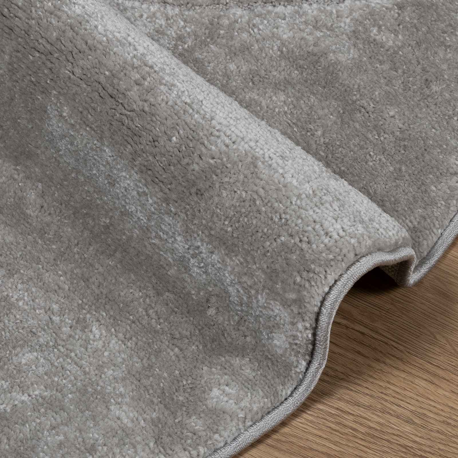 Vloerkleden Rond GALATI Grijs Ø 120 CM Polyester
