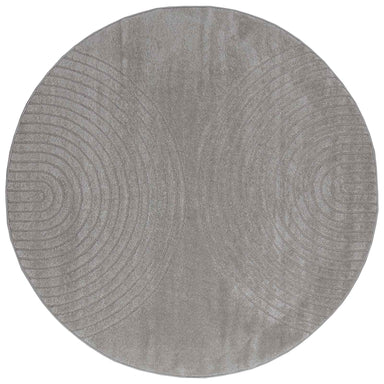 Vloerkleden Rond GALATI Grijs Ø 120 CM Polyester