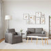 Bankstel 2 st Taupe Stof