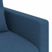 Bankstel 2 st Blauw Stof