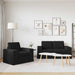 Bankstel 2 st Zwart Stof