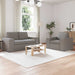 Bankstel 2 st Taupe Stof