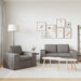 Bankstel 2 st Taupe Stof