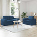 Bankstel 2 st Blauw Stof