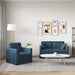 Bankstel 2 st Blauw Fluweel