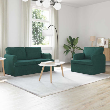 Bankstel 2 st Donkergroen Stof