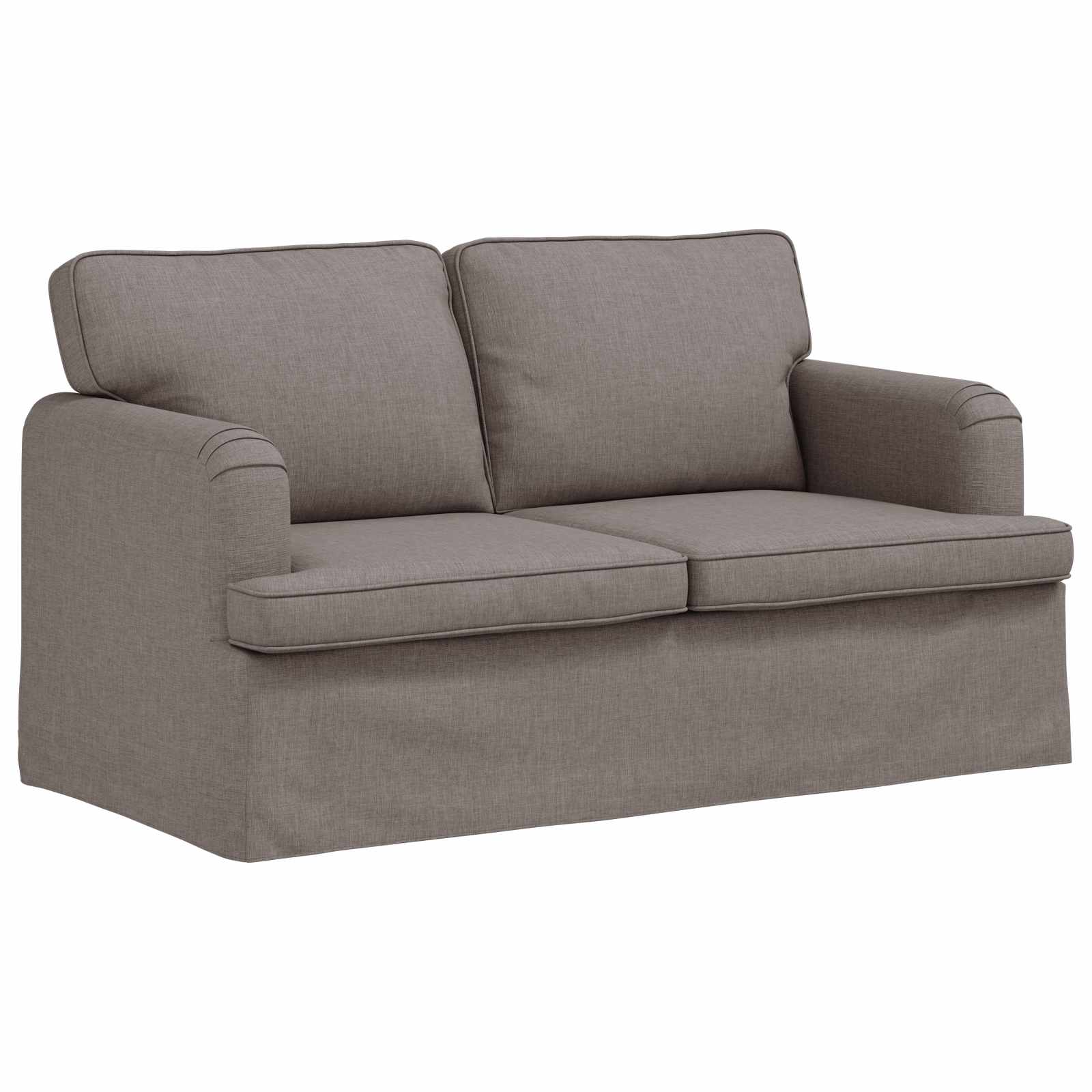 Bankstel 2 st Taupe Stof