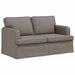 Bankstel 2 st Taupe Stof