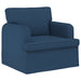 Bankstel 2 st Blauw Stof