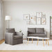 Bankstel 2 st Taupe Stof