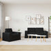 Bankstel 2 st Zwart Stof