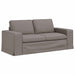 Bankstel 2 st Taupe Stof
