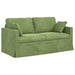 Bankstel 2 st Lichtgroen Fluweel