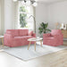 Bankstel 2 st Roze Fluweel