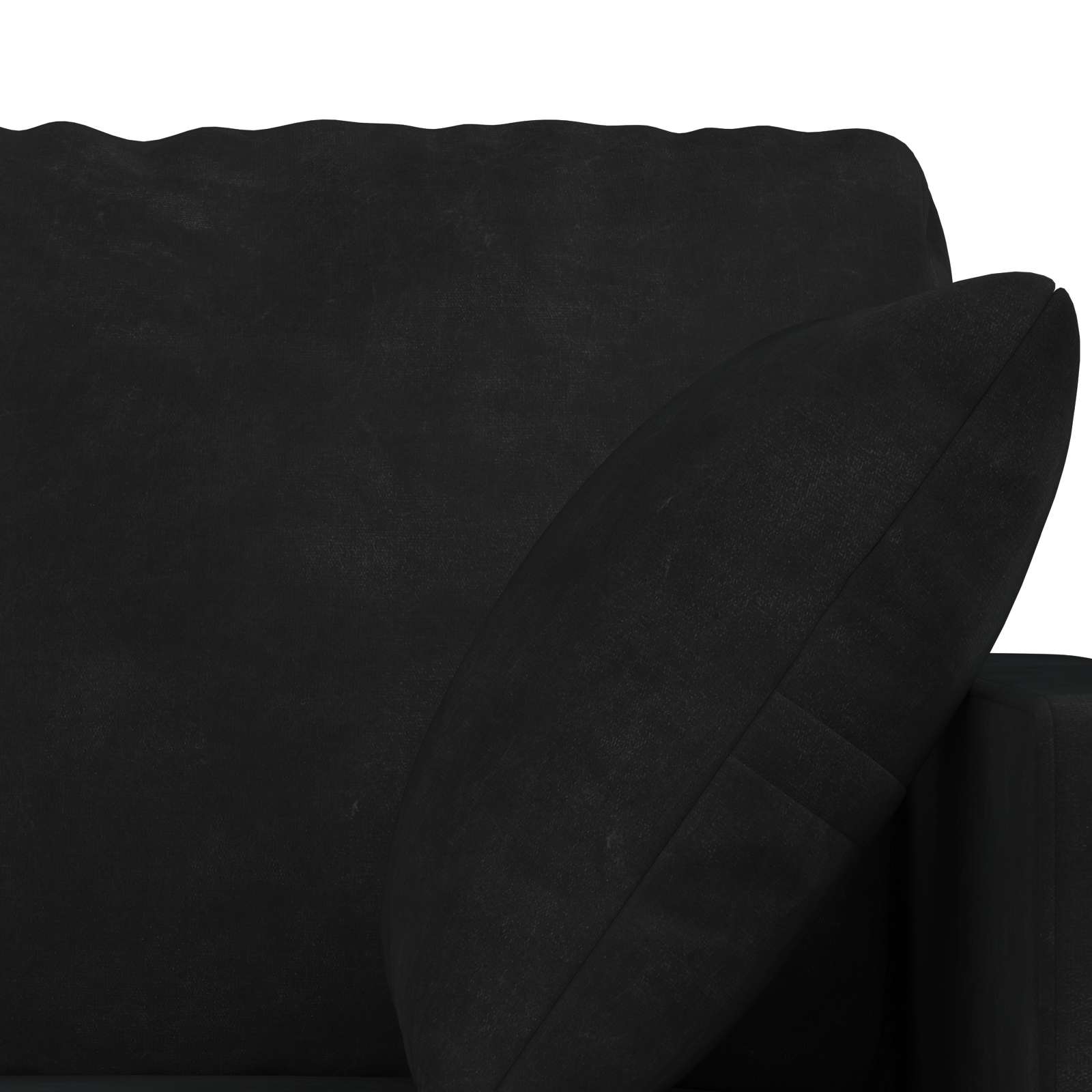 Bankstel 2 st Zwart Fluweel
