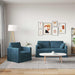 Bankstel 2 st Blauw Fluweel
