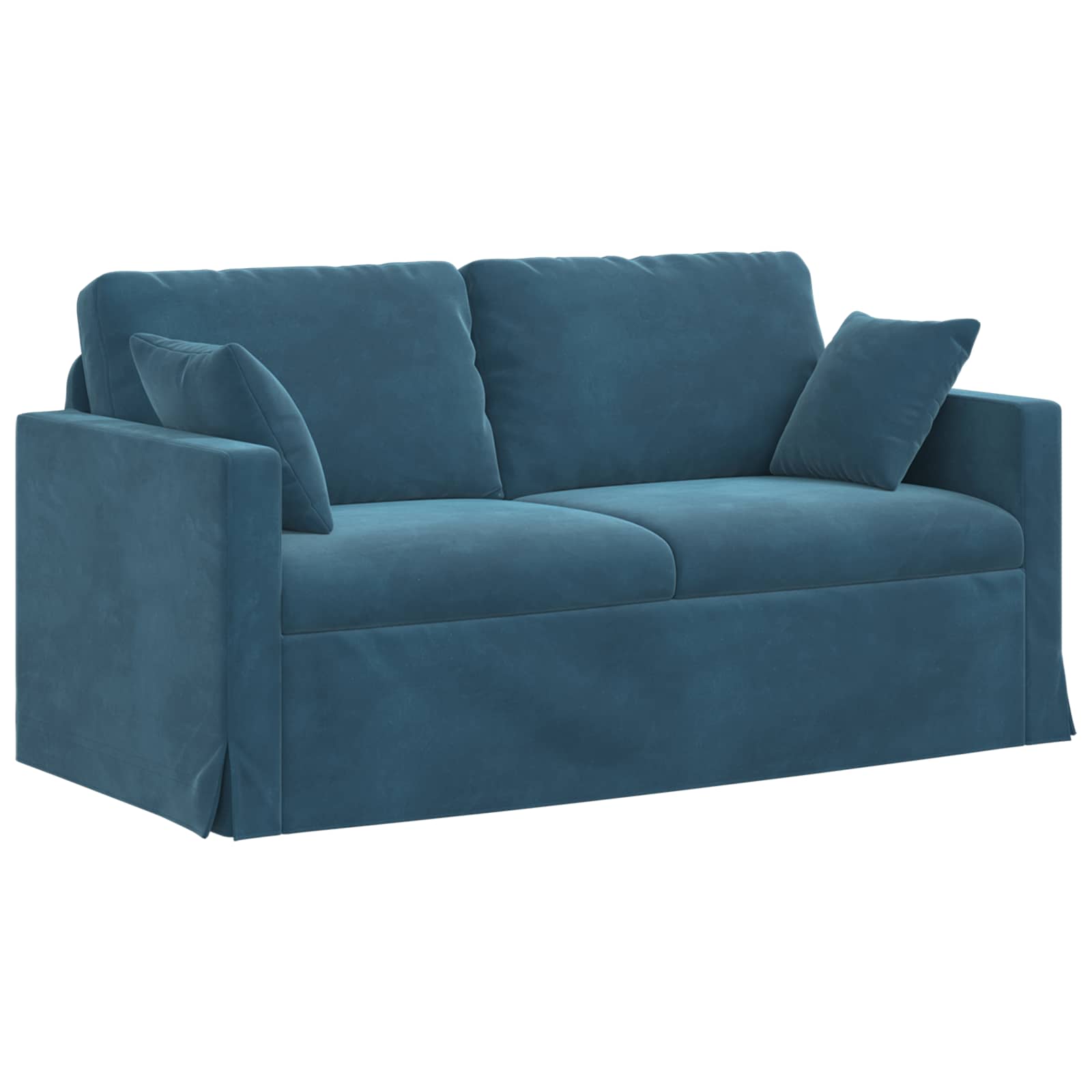 Bankstel 2 st Blauw Fluweel