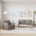 Bankstel 2 st Taupe Stof