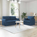 Bankstel 2 st Blauw Stof